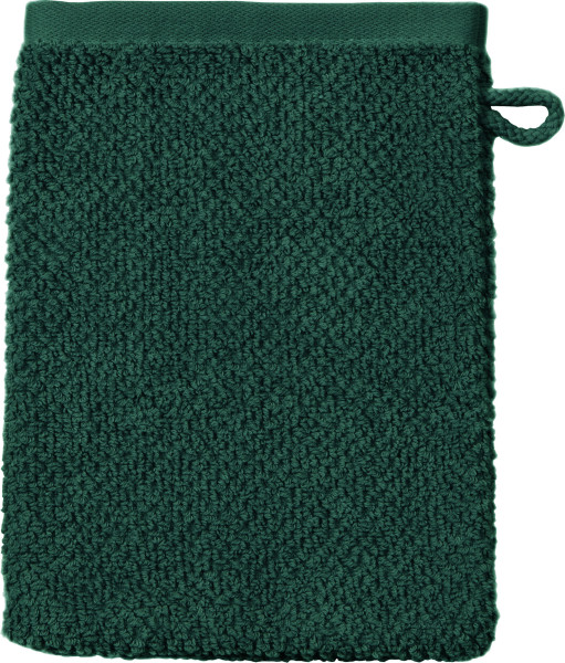 Waschhandschuh SELECTION in grün aus Baumwolle