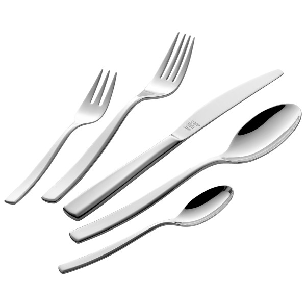 Besteckgarnitur ALBANY in silberfarben aus Metall