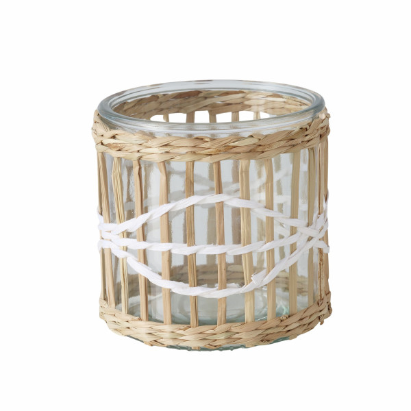 Windlicht PASTO in natur aus Materialmix