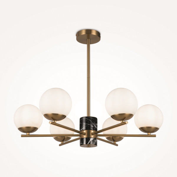 Pendelleuchte MARBLE in messingfarben aus Metall