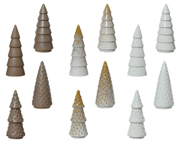 Weihnachtsbaum in mehrfarbig aus Porzellan