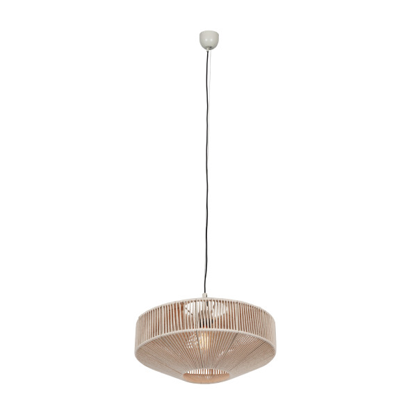 Pendelleuchte SVEA in beige aus Materialmix