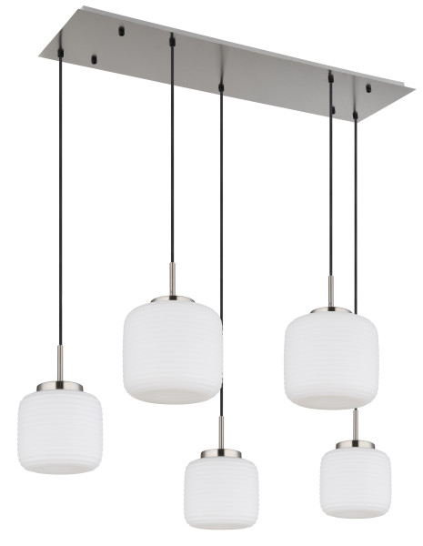 Hängeleuchte KLADORA in Nickel aus Metall