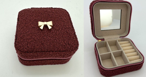 Schmuckbox RIBBON in mehrfarbig aus Materialmix