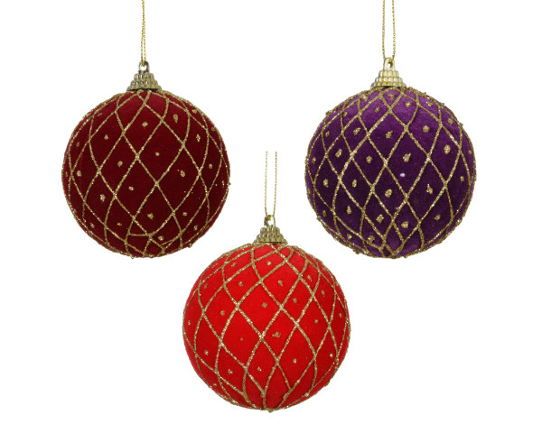 Weihnachtskugel OWEN in mehrfarbig aus Kunststoff