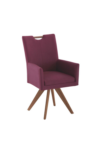 Polsterstuhl COLORADO in  Nirvana rot