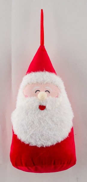 Christbaumschmuck Hänger Nikolaus in weiß/rot aus Stoff