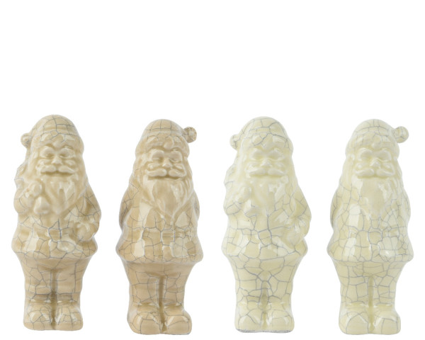 Dekofigur WEIHNACHTSMANN in mehrfarbig aus Dolomit