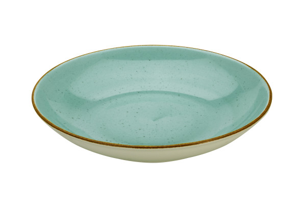 Speiseteller VINTAGE in aqua aus Porzellan