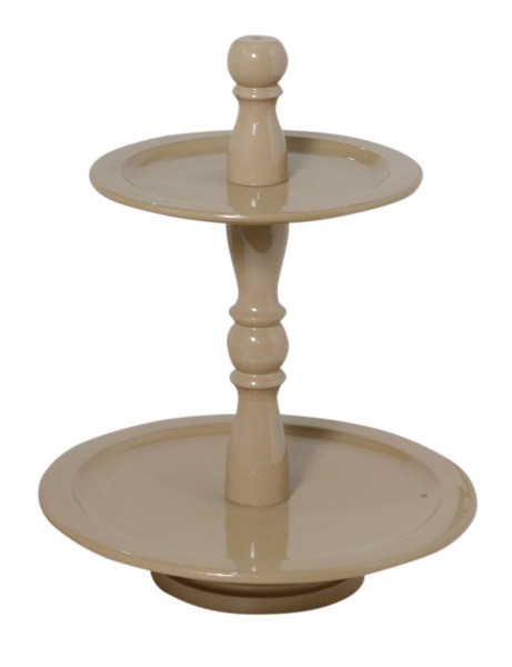 Etagere in beige aus Metall