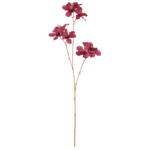 Kunstfplanze Azaleenzweig in weiß aus Kunststoff