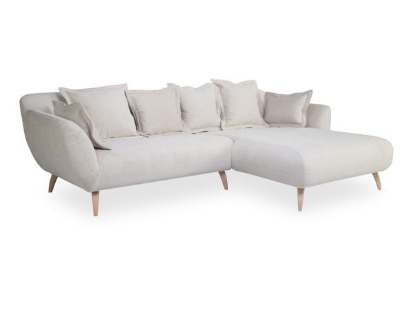 Polsterecke LIVIN PATRAS in creme aus Stoff