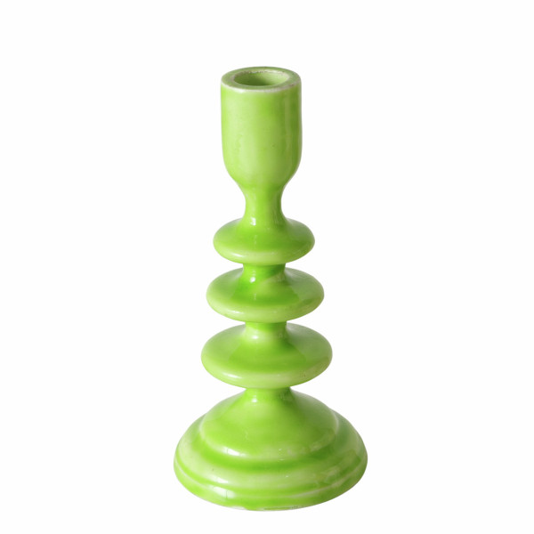 Kerzenleuchter KALEA in grün aus Aluminium