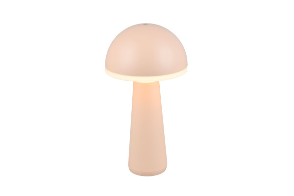 Tischleuchte FUNGO LED AKKU in sand aus Aluminium