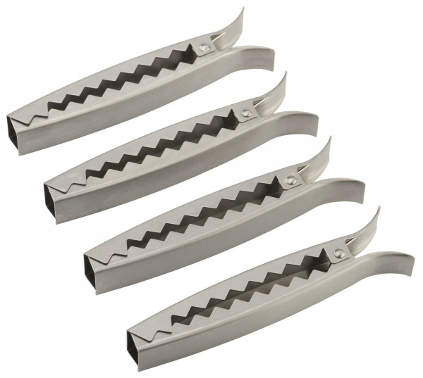 Gemüseclips in silberfarben