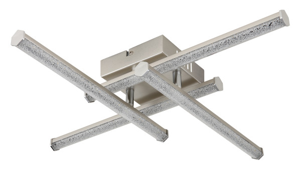 Deckenleuchte KIRINA in Nickel aus Kunststoff