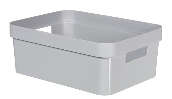 Box infinity RECYCLING 4,5L in grau aus Polypropylen