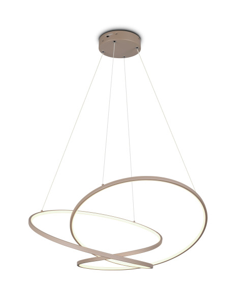 Pendelleuchte DARVIN in taupe aus Metall