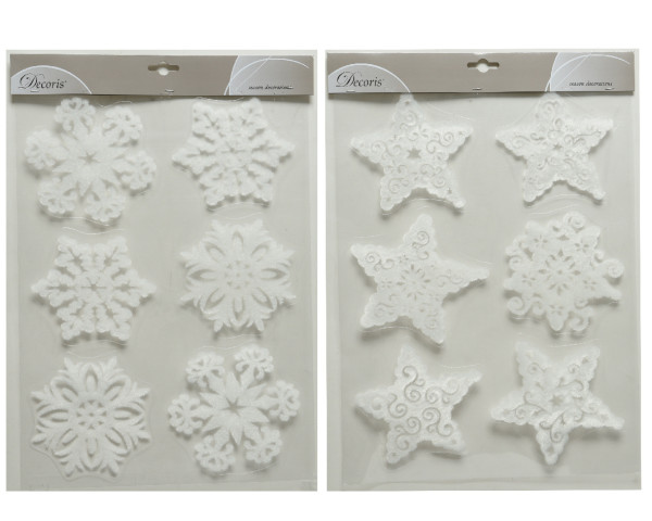 Fenstersticker X-MAS in weiß aus PVC