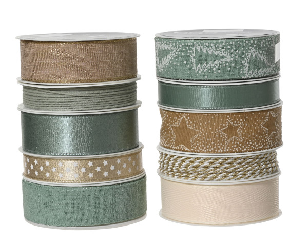 Geschenkband in mehrfarbig aus Polyester