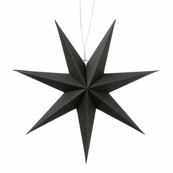 Papierstern KASSINA in schwarz aus Bambus