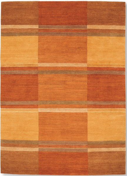 Teppich SENSATION S.Soya in terracotta aus Schurwolle