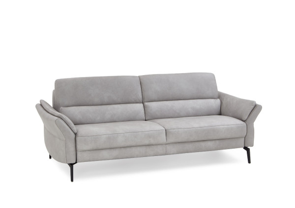 Sofa 3 Sitzer MONDO MAGUL in ecru aus Leder