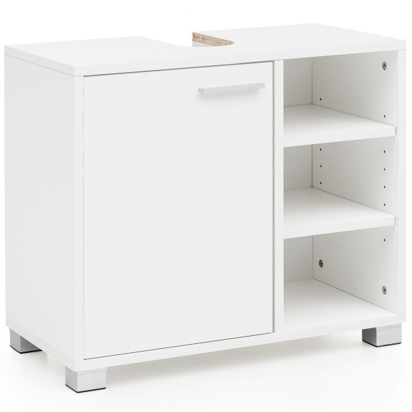 Waschbeckenunterschrank in weiß aus Holz