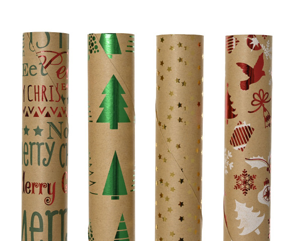Geschenkpapier Rolle in mehrfarbig aus Papier