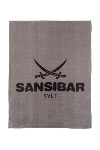 Wohndecke Mikrofaser SANSIBAR in silberfarben aus Polyester