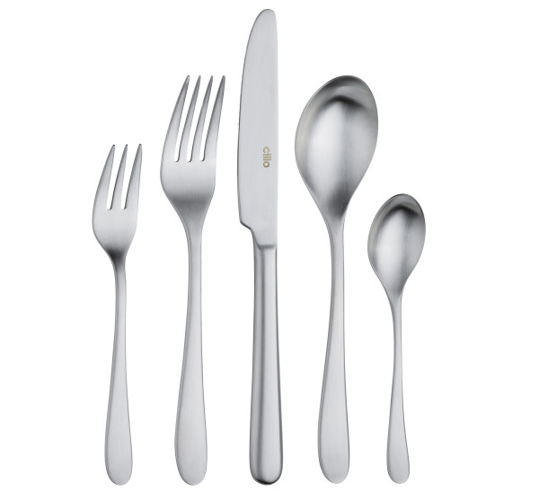Besteckgarnitur cilio FIRENZE in silber aus Edelstahl