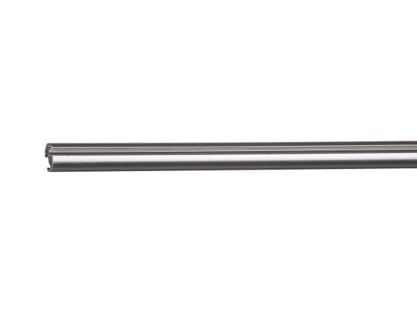 Profilrohr Edelstahloptik in silberfarben aus Metall