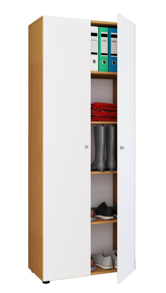 Mehrzweckschrank VANDOL in buche/weiß aus Folie