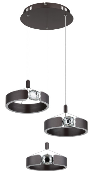 Hängeleuchte HENDRICKS in bronzefarben aus Metall