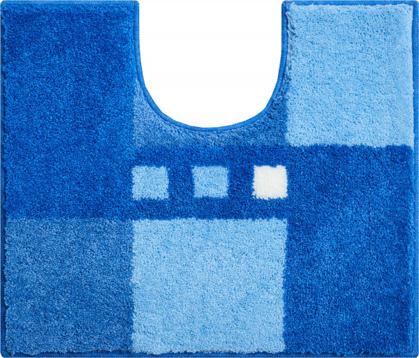 Badematte MERKUR in blau aus Polyacryl
