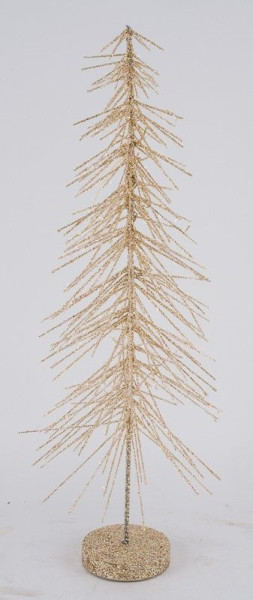 Weihnachtsbaum DRAHT in goldfarben aus Kunststoff