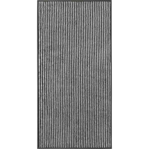 Duschtuch TWO-TONE STRIPE in Basalt
