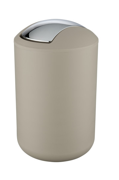 Schwingdeckeleimer BRASIL in taupe aus Kunststoff