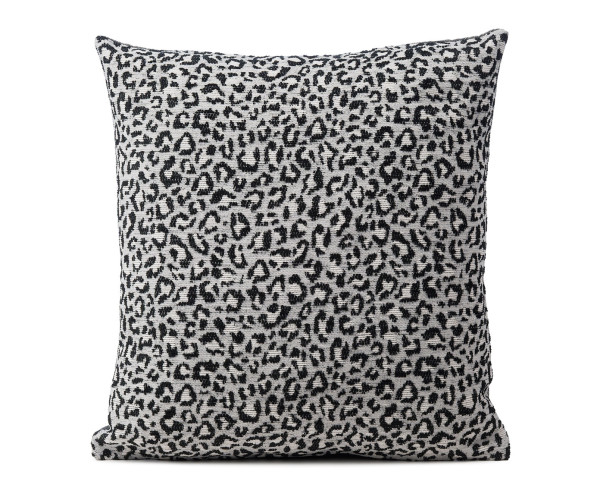 Kissenhülle LEONA in schwarz aus Mischgewebe