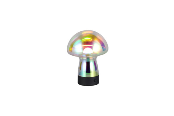 Tischleuchte DOOLEY in transparent aus Glas