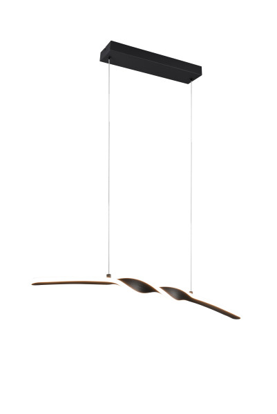 Pendelleuchte LED GINKO in schwarz aus Metall