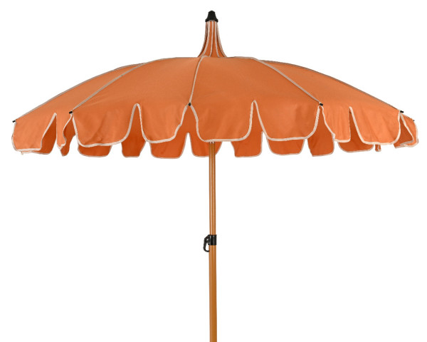 Sonnenschirm in koralle aus Polyester