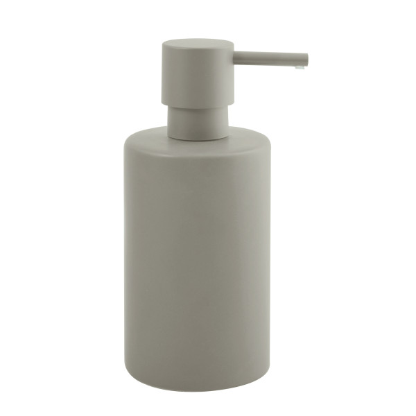 Seifenspender TUBE in taupe aus Keramik