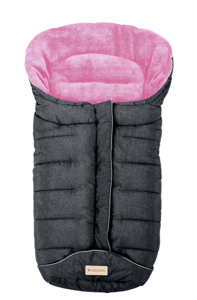 Winterfußsack ALPIN in grau aus Polyester