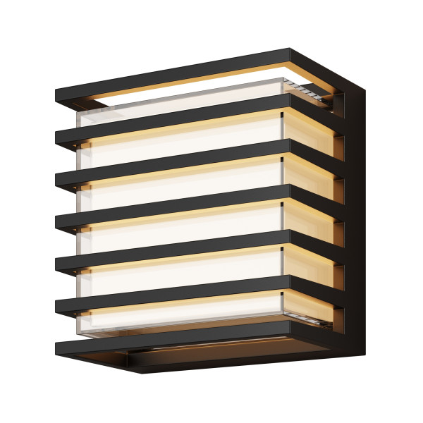 Wandleuchte DOWNING STREET in schwarz aus Aluminium