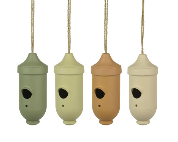 Vogelhaus PIETRO in mehrfarbig aus Bambus