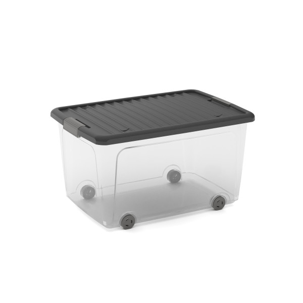 Box L 50 Liter in grau aus Polypropylen