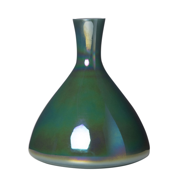 Vase HUBBLE in blau aus Glas