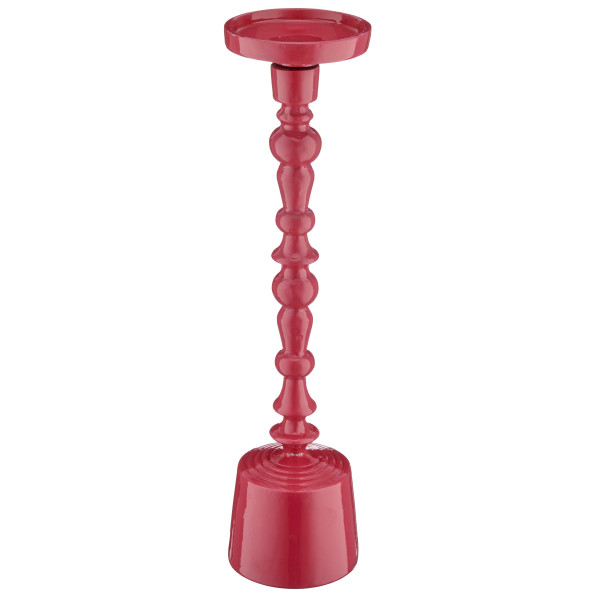 Kerzenhalter in rot aus Aluminium