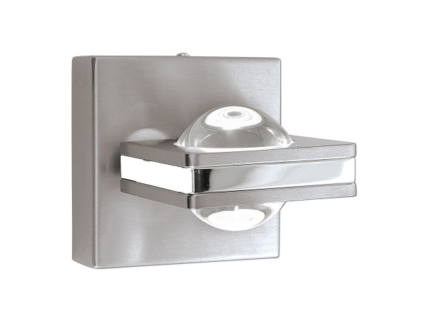 Wandleuchte in Nickel aus Metall